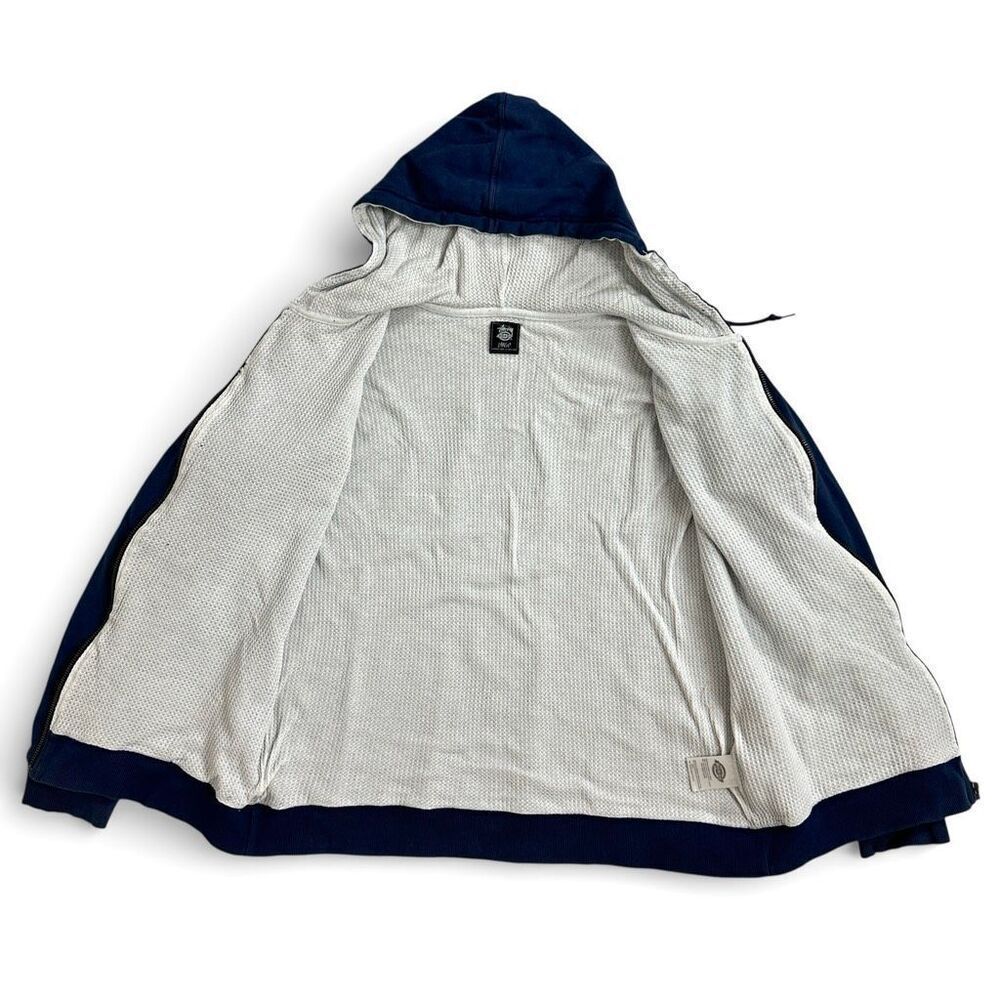 Stussy x Dickies Navy Full Zip Hoodie Men’s Large Workwear Streetwear Skater Y2K - Picture 4 of 14